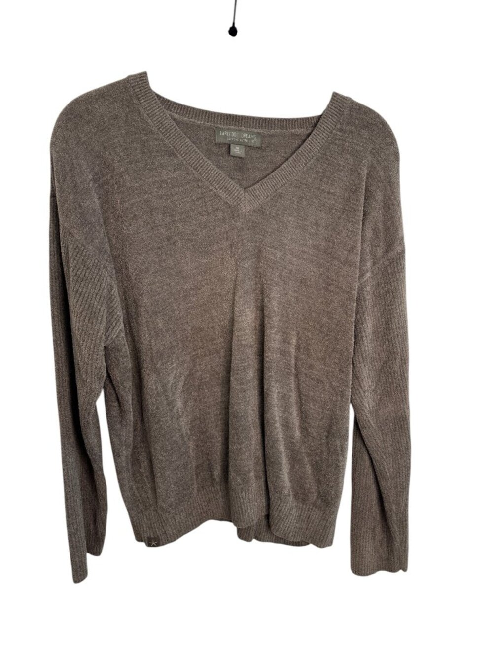 Barefoot Dreams CozyChic Ultra Lite Lounge Set Women’s Medium V-Neck Sweat - Picture 2 of 7